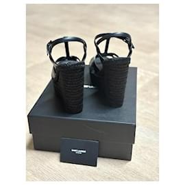 Yves Saint Laurent-wedge heels-Black