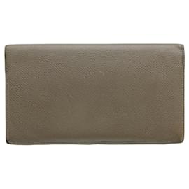 Hermès-Hermes MC2 Fleming Long Wallet in Epsom Leather-Grey