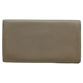 Hermès-Hermes MC2 Fleming Long Wallet in Epsom Leather-Grey