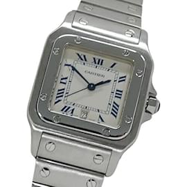 Cartier-Cartier Men's Santos Galbe LM Date Quartz Wristwatch-Other
