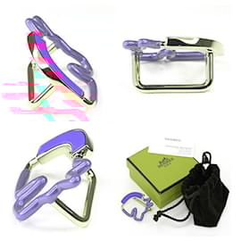 Hermès-Hermes Cheval Neon Scarf Ring-Pink,Yellow