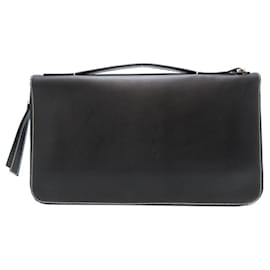 Loewe-Loewe Women's Black Leather Clutch Bag-Black