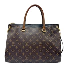 Louis Vuitton-Louis Vuitton Monogram Pallas MM Shoulder Bag-Black