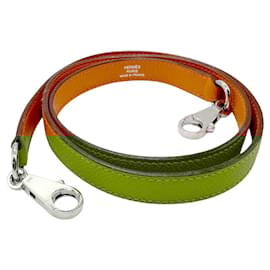 Hermès-Hermes Epsom Leather Shoulder Strap-Orange