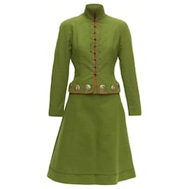Dior-Christian Dior John Galliano Mao Communist Wool Fascinator Hat-Green