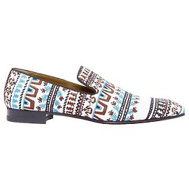 Mocassim grego bordado Dandelion em edição limitada Christian Louboutin Multicor