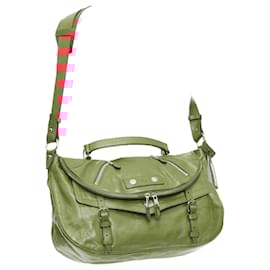 Alexander Mcqueen-Alexander Mcqueen Faithful Leather Zip Biker Detail Crossbody Bag-Red