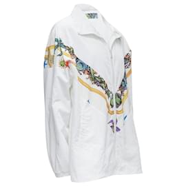 Versace-Versace tresor de la mer starfish track jacket-White