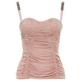 Dolce & Gabbana Dolce Gabbana Ruched Corset Bustier Brown Flesh