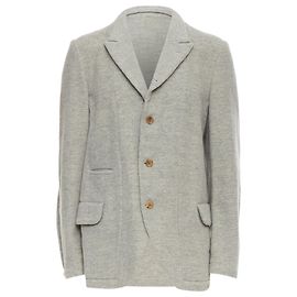 Comme Des Garcons Homme Plus Evergreen Wool Blazer Jacket Grey