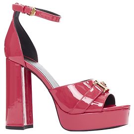 Versace Tribute Medusa Emblem Open Toe Platform Sandal Pink