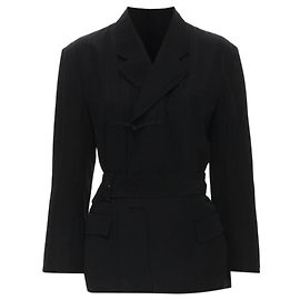 Comme Des Garcons Blazer com barra semi-detalhada em nó chinês Comme des Garçons Preto