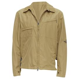 The North Face-The North Face Nylon Trims Logo Windbreaker Jacket-Green,Khaki