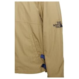 The North Face-The North Face Nylon Trims Logo Windbreaker Jacket-Green,Khaki