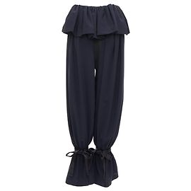 Loewe Ruffle Peplum Cuffed Balloon Pants Black