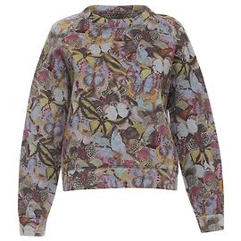 Valentino Garavani Suéter de punto con estampado de mariposa de Valentino Multicolor