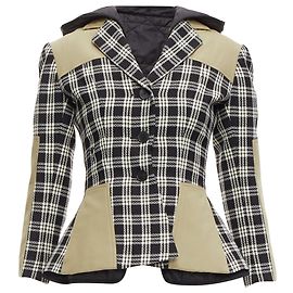Christian Dior virgin wool Cannage lined bar jacket Black
