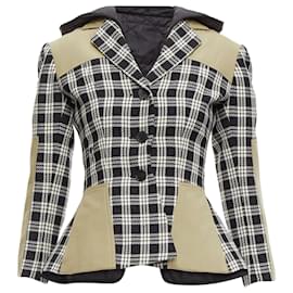Dior-Christian Dior virgin wool Cannage lined bar jacket-Black