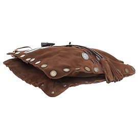 Dolce & Gabbana Dolce Gabbana Leather Patch Suede Embellished Tote Bag Brown