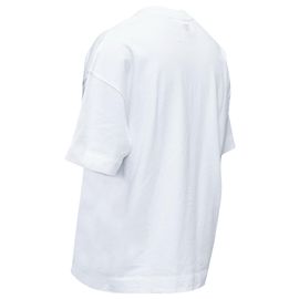 Camiseta oversized com logo bordado em forma de coração Ami Cotton Branco