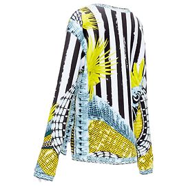 Balmain Checkerboard Barocco Neopren-Pullover Mehrfarben