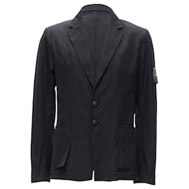 Stone Island-Stone Island shadow project technical nylon logo patch blazer jacket-Black
