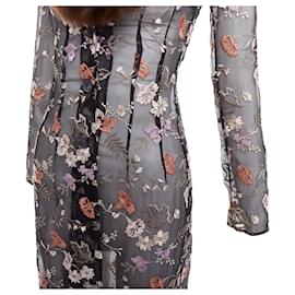 Dolce & Gabbana-Dolce Gabbana fur oriental floral embroidery coat-Black