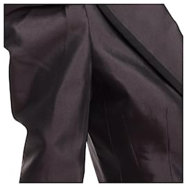 Dolce & Gabbana-Dolce Gabbana Silk Puff Princess Sleeve Piping Tuxedo Blazer-Black