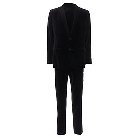 Dolce & Gabbana Giacca blazer in velluto Martini Fit di Dolce Gabbana con pantaloni Nero