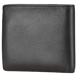 Balenciaga-Balenciaga Leather Logo Bifold Wallet-Black
