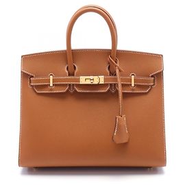 Hermès Hermes Birkin Sellier 25 Handbag Brown Brown