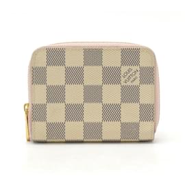 Louis Vuitton-Louis Vuitton Damier Azur Zippy Coin Purse N60229-Pink