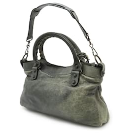 Balenciaga-Balenciaga Leather The First Handbag 2WAY-Green