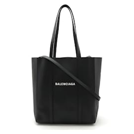 Balenciaga-Balenciaga Everyday Tote XS Leather Bag-Black