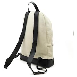 Balenciaga-Balenciaga Canvas Leather Backpack 392007-Black