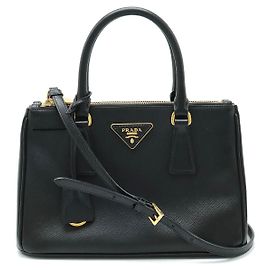 Prada Saffiano Leather 2WAY Handbag BN2316 Black