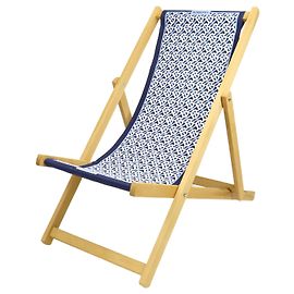 Burberry Monogram TB Logo Folding Deck Chair Blue
