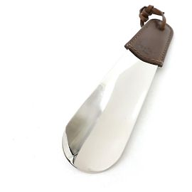Berluti Metal Leather Serie Shoehorn Short Brown
