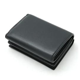 Balenciaga-Balenciaga Everyday Mini Wallet Leather Black-Black