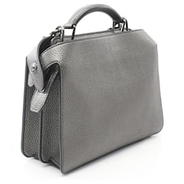 Fendi-Fendi Peekaboo ISeeU Small Leather Handbag-Grey
