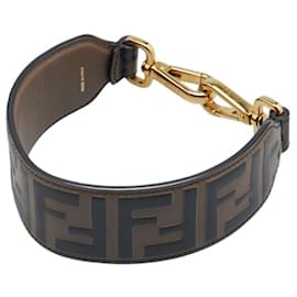 Fendi-Fendi Zucca Leather Shoulder Strap-Brown