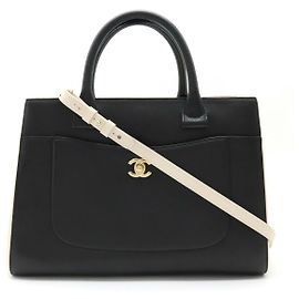 Chanel Leder Neo Executive Line 2-Wege-Handtasche A69930 Schwarz