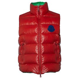 Moncler, Genius Parka-Weste in Rot Rot