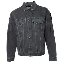 Palm Angels, jaqueta de denim cinza Cinza