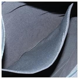 Hermès-HERMES Sac Tote Her Line Nylon Gris Argent Auth hk1778-Marron,Argenté