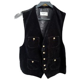 Top in velluto nero Céline Nero
