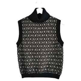 Chanel-Chanel Cashmere Mix Sleeveless Sweater Fall 2015 (15K)-Black