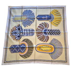 Hermès-Hermès square gala epaulettes-Multiple colors