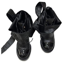 Botines Chanel de piel negra Negro