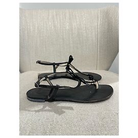 GIUSEPPE ZANOTTI Sandals T.EU 38.5 Cloth Black